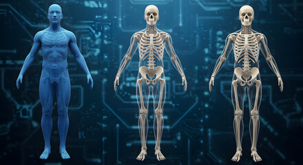 Human Body and Skeleton Visualization