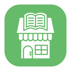 Naklejka premium Book Shop Icon