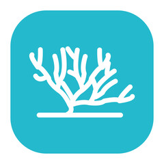 Obraz premium Coral Reef Icon