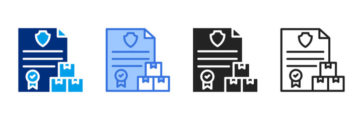 Quality Assurance  Icon Set Different Style Collection 