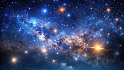 Obraz premium Cosmic Night Sky with Millions of Stars, stars, night sky, stars