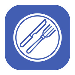 Fototapeta premium Knife and Fork Icon