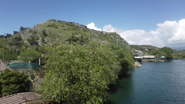 Buna river and surrounding of Shkodra lake in Alabnia