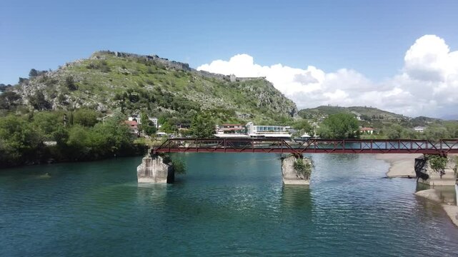 Buna river and surrounding of Shkodra lake in Alabnia