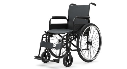 Fototapeta premium Isolated image of a modern wheelchair on a clean white background