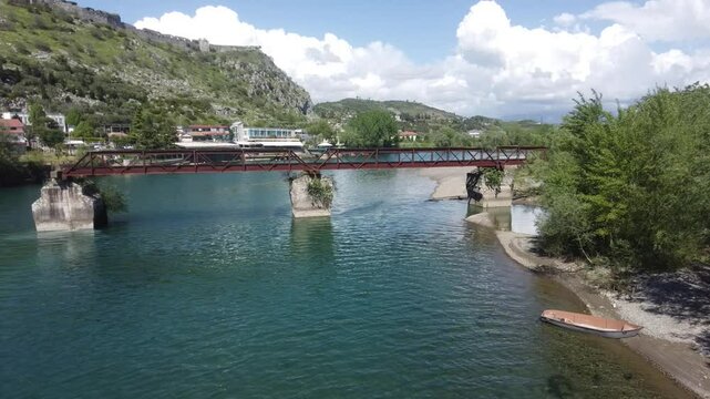 Buna river and surrounding of Shkodra lake in Alabnia