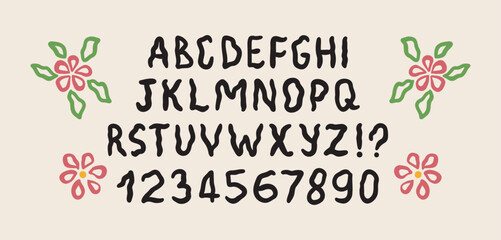 boho liquid groovy modern funky font alphabet 1960s. retro flowers boho psychedelic abc. Perfect for posters, collages, clothing