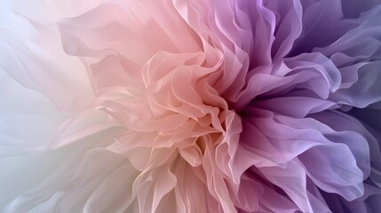 Soft Purple and Pink Abstract Flower Petals with Gentle Flowing Lines and Gradual Color Shifts
