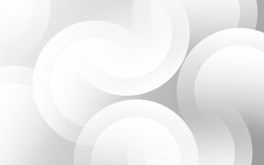 Abstract background, gray and white grdations, circle effect style, memphis, simple design.vector illustration.