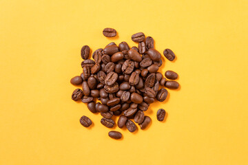 Heap of coffee beans