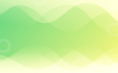 Abstract background, green and yellow gradations, colorful,wave effect style, memphis, vector illustration.