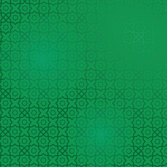 Islamic pattern with green color saturation