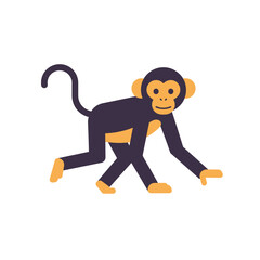 Cute Cartoon Monkey Illustration