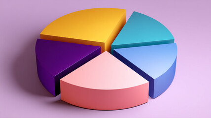 Obraz premium 3D chart icon of a graph on a white background.