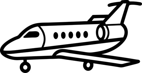 vector illustration of an airplane