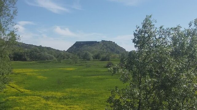 panorama in Shkodra region , Albania