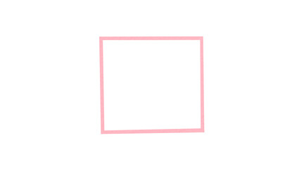 Pink squares made from paper cut into squares on a transparent background.