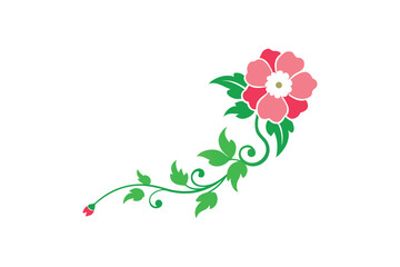 abstract floral background with flowers