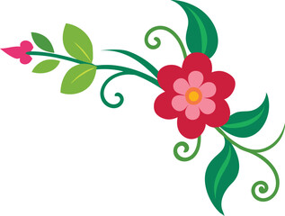 abstract floral background with flowers