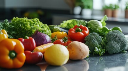 Assortment of fresh produce