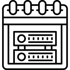 Schedule Icon Vector Element