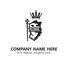 Obraz premium King logo company design vector illustration