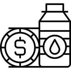 Oil Icon Vector Element