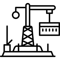 Crane Icon Vector Element