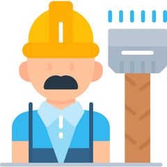 Worker Icon Vector Element