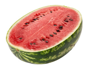 Juicy Red Watermelon Sliced Isolated Close-up Picture With PNG, Transparency and JPEG Background