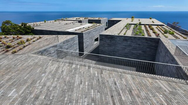 Building of Casa das Mudas - contemporary art museum in Calheta, Madeira, Portugal