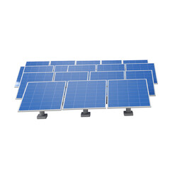 Photovoltaic panels illustration for sustainable energy project