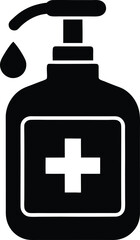 hand sanitizer bottle icon vector illustration