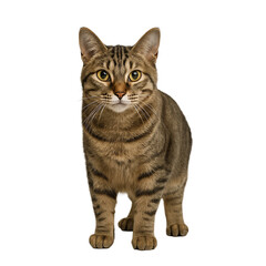 Fototapeta premium Front view of a tabby cat