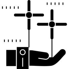 Windmill Icon Vector Element