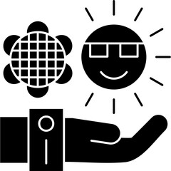 Sunflower Icon Vector Element