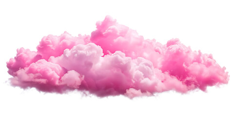 Fototapeta premium A Cut out pink clouds on transparent background. PNG, AI GENERATED
