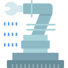 Industrial Robot Icon Vector Element