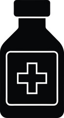 medicine bottle icon vector illustration