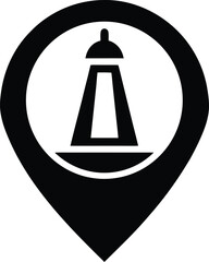 navigation marker icon vector illustration