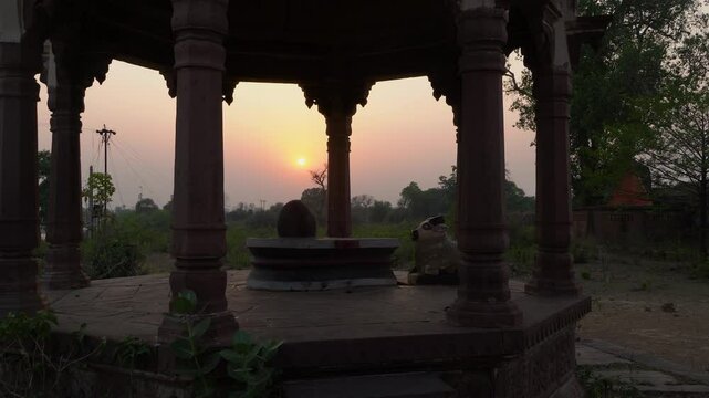 Ancient Palace in mp, Shiva Temple in the Madhav Garh Fort, Satna, Madhya Pradesh, India.