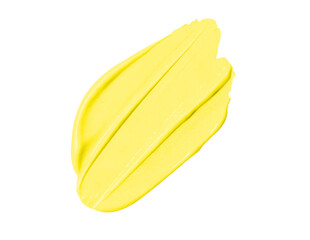 Yellow Cream Swatch isolated PNG or JPEG Background