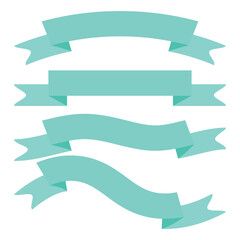 Ribbon banner set, Ribbons collection Set. Vector ribbon