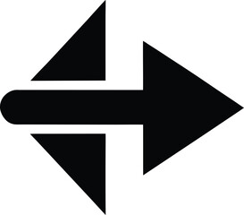 route arrow icon vector illustration