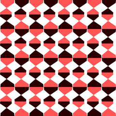 hourglass, black and pink hexagon diamond vertical strip repeat pattern, replete image design for fabric printing