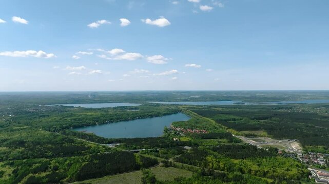Dąbrowa G&oacute;rnicza - Pogoria water reservoirs - summer bathing areas - lake in Silesia