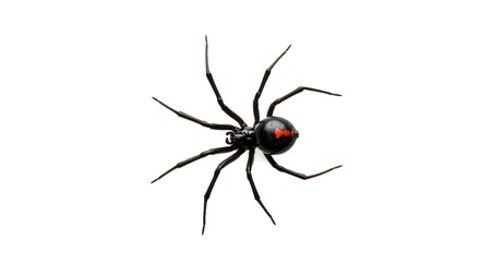 Black widow spider Latrodectus, mactans or hasselti