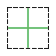 All Border icon vector image. Suitable for mobile apps, web apps and print media.