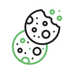 Biscuit II icon vector image. Suitable for mobile apps, web apps and print media.