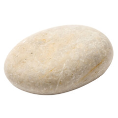 River stone isolated on a transparent background